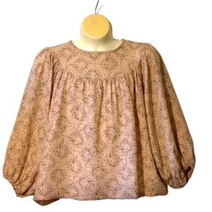 Pepper Kids US peasant sleeve round yoke Blouse